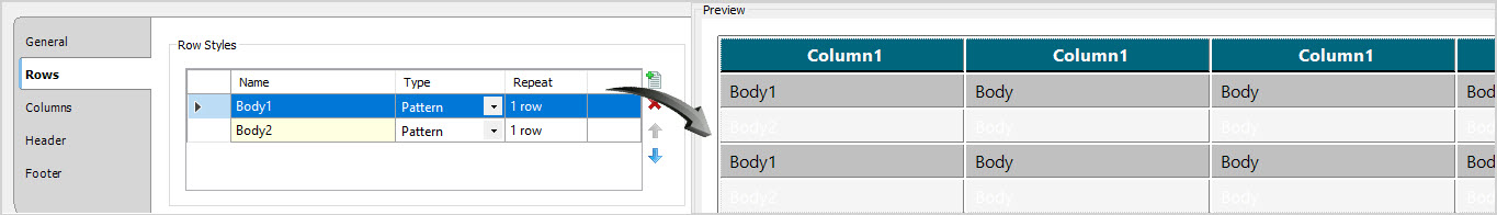 Insert Table Tools Inputting Content